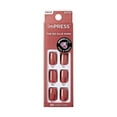 thumbnail image 1 of KISS imPRESS Color  Press on Nails, Platonic Pink, Pink, Short Squoval, 30 Count, 1 of 13