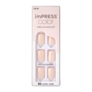KISS imPRESS Color Press-on Manicure, Point Pink, Short