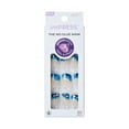 thumbnail image 1 of Open Box KISS imPRESS Design Press on Nails, All Summer Long, Blue, Short Squoval, 30 Count, 1 of 10