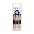 thumbnail image 1 of KISS imPRESS Design  Press on Nails, Better Me, Brown, Medium Almond, 30 Count, 1 of 13