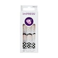 thumbnail image 1 of KISS imPRESS Press on Nails, Into The Warmth, Black, Short Squoval, 30 Count, 1 of 11