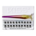 thumbnail image 1 of KISS imPRESS Falsies False Eyelashes, Lash Clusters, Natural', 12 mm, Includes 20 Clusters, 1 applicator, Contact Lens Friendly, Easy to Apply, Reusable Strip Lashes, 1 of 9