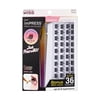 KISS imPRESS Falsies Press On Self Adhesive Eyelashes Kit, Black, 20 Lash Clusters