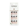 thumbnail image 1 of KISS imPRESS Medium Coffin Gel Press-On Nails, Glossy Dark Black, 30 Pieces, 1 of 6