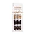 thumbnail image 1 of KISS imPRESS Limited Edition Holiday Medium Coffin Press-On Nails, Black, 30 Pieces, 1 of 9