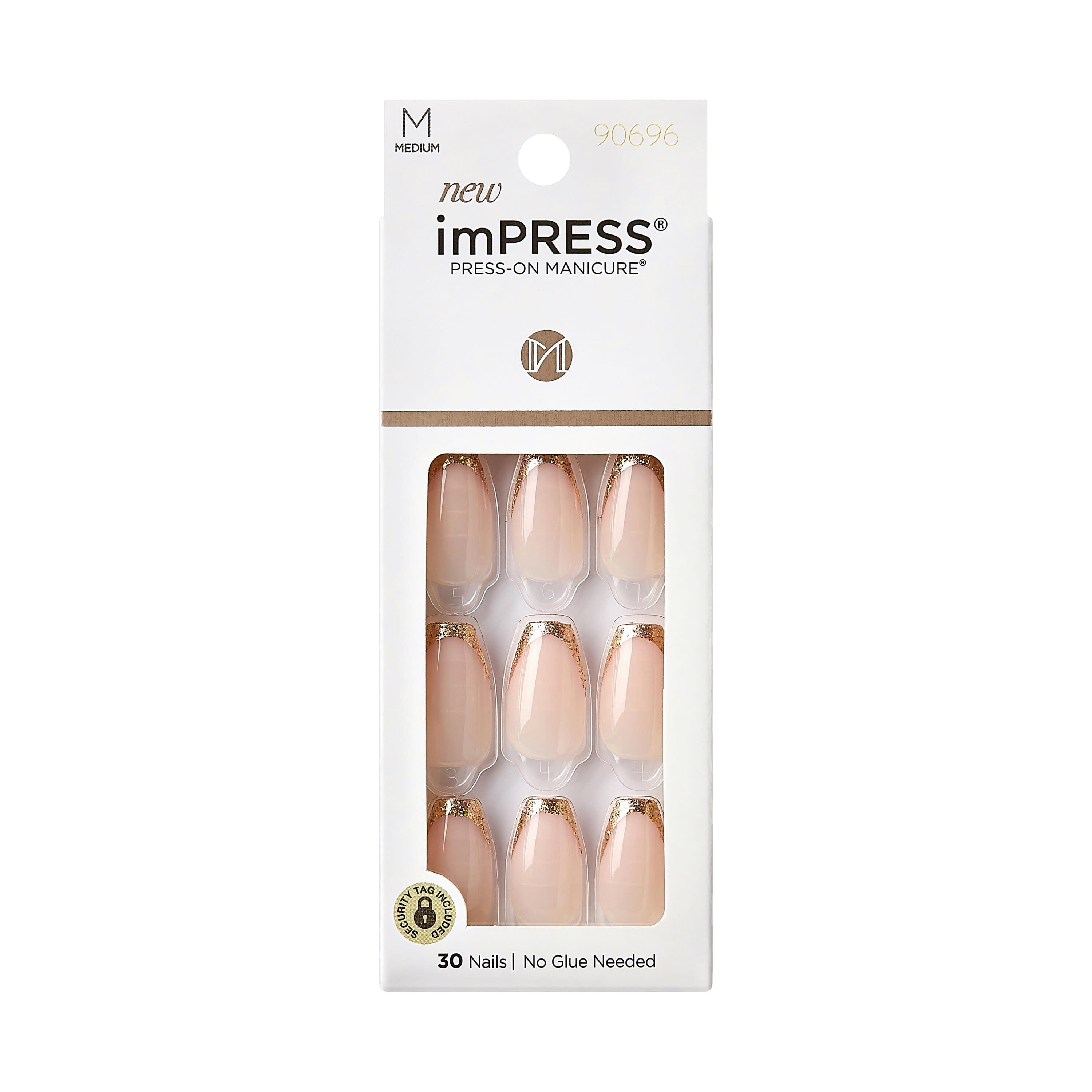KISS imPRESS Press-on Manicure, Purple, Medium, Almond, 'Climb Up', 33 Ct.  - Walmart.com