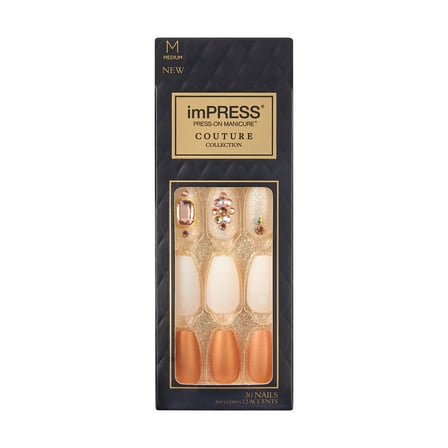 KISS imPRESS Press-On Manicure Couture Collection , ‘Aphrodite’, 30 Count