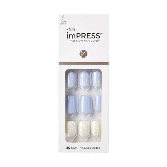 KISS imPRESS Press-On Nails, ‘Lavender Whisper’, 30 Count