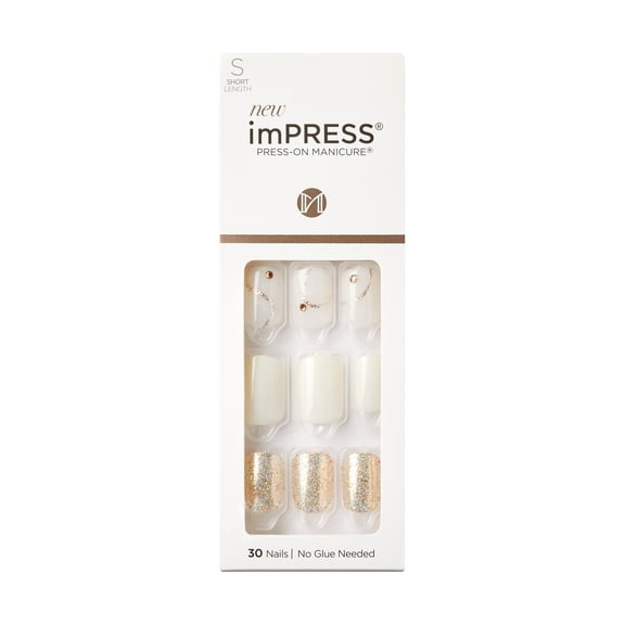 KISS imPRESS Press-On Nails, 'Shine On You', 30 Count