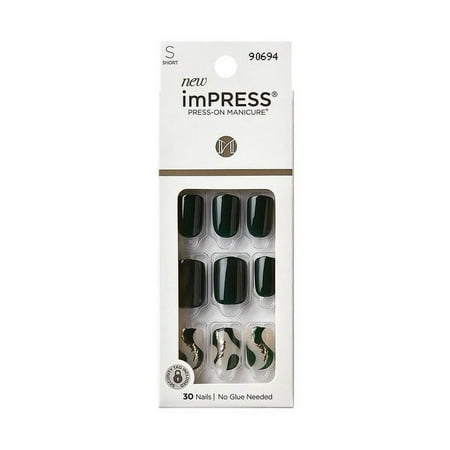 Impress Press On Manicure Design Short Fake Nails