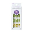 thumbnail image 1 of KISS imPRESS  Press on Nails, Before Sunrise, Green, Short Squoval, 30 Count, 1 of 8
