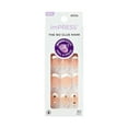 thumbnail image 1 of KISS imPRESS Design Press On Nails , ‘Falling’, White French Tips, Short Squoval, 30 Count, 1 of 10