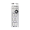 thumbnail image 1 of KISS imPRESS No Glue Needed Press On Nails, Color, Frosting, White, Short Squoval, 30 Count, 1 of 13