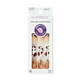 thumbnail image 1 of KISS imPRESS Design  Press on Nails, Pepper, Brown, Medium Coffin, 30 Count, 1 of 10