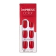 thumbnail image 1 of KISS imPRESS Color Press-on Manicure - Reddy or Not, Short, 1 of 8