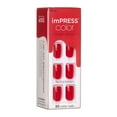 thumbnail image 1 of KISS imPRESS  Press on Nails, Reddy or Not, Red, Short Squoval, 30 Count, 1 of 8