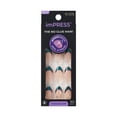 thumbnail image 1 of imPRESS Premium Press On Nails, No Glue Needed, Green French Tip, Medium Almond, 30 Ct., 1 of 13