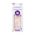thumbnail image 1 of Impress Press On Toenails, 'Blanc Chic', White French, Short Squoval, 24 Count, 1 of 9