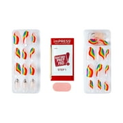 KISS imPRESS Pride Collection Medium Almond Press-On Nails, Neutral, 30 Pieces
