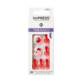 thumbnail image 1 of KISS imPRESS Square Press-On Toenails, Orange, 24 Pieces, 1 of 10