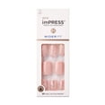 thumbnail image 1 of KISS imPRESS Wider Fit Press-On Nails, Pink, Short Square, ‘Just a Dream’, 33 Ct., 1 of 6