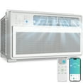 KISSAIR 12,000 BTU U Shaped Window Air Conditioner with WiFi & Remote, 24H Timer, Cools Up to
