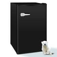 KISSAIR 2.3 Cu.ft Single Door Mini Freezer, Upright Compact Freezer with Retro Handle