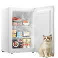 thumbnail image 1 of KISSAIR 3.0 Cu.ft Compact Upright Freezer with Reversible Single Door, White, 1 of 7