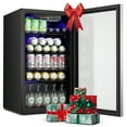 KISSAIR 3.2 Cu.ft Beverage Refrigerator Cooler 120 Can Mini Fridge, Freestanding Wine Chiller