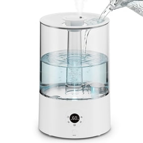 KISSAIR Cool Mist Humidifier for Room, 4L Top-Fill & 50H Runtime Ultrasonic Humidifier, 22dB Quiet Ultrasonic Humidifier for Home, Touch Control
