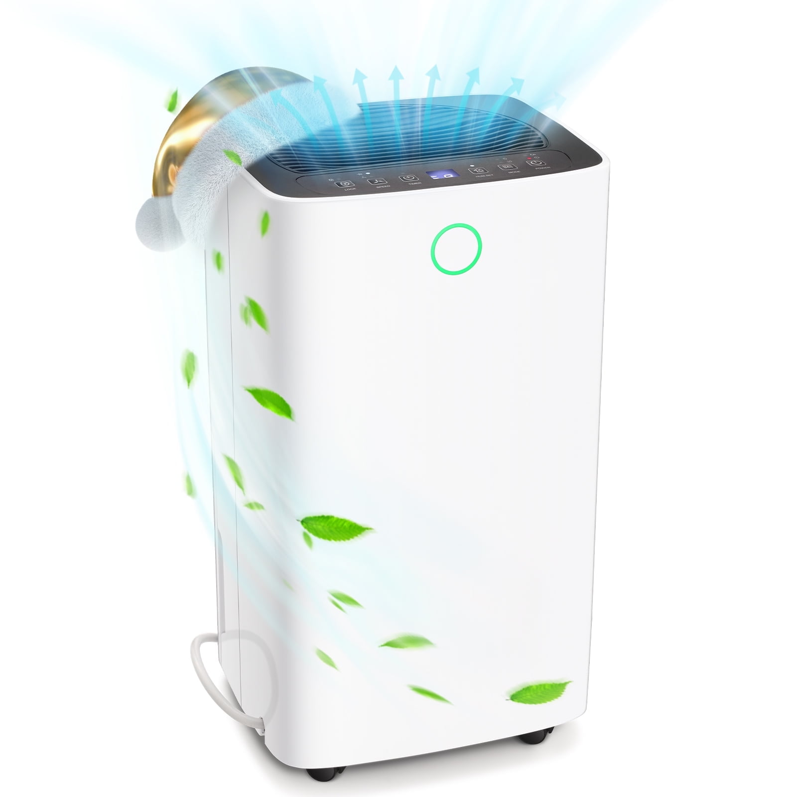 KISSAIR 25 Pint Dehumidifier, Max 1500 Sq.Ft Coverage Area, 3 Operation Modes, 24H Timer, Basement/Bathroom/Laundry Room