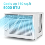 KISSAIR Window Air Conditioner with remote control for Rooms AC Unit Air Conditioner