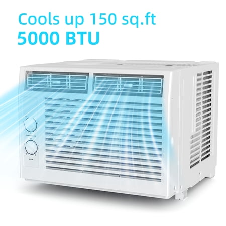 KISSAIR 5000 BTU Window Air Conditioner for Small Rooms AC Unit Air Conditioner Cools Up to 150 sq.ft