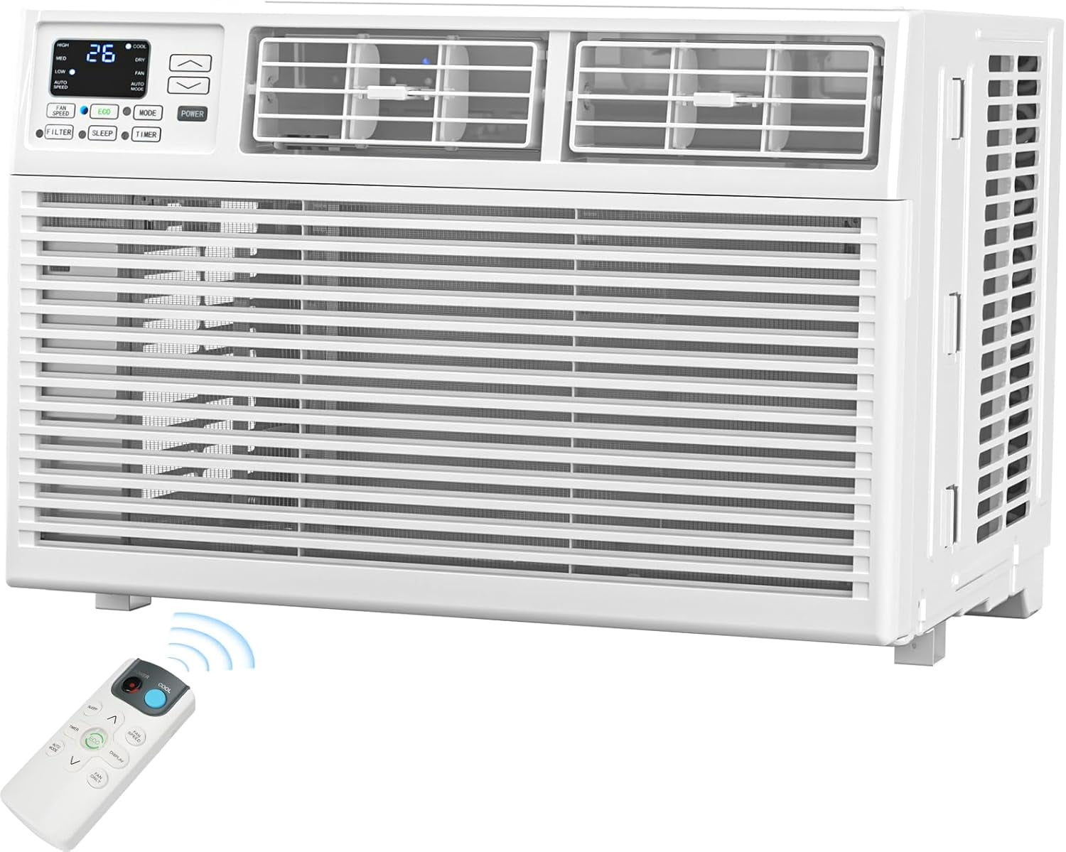 KISSAIR 10,000 BTU 115V U Shaped Window Air Conditioner, for Small Room AC Unit air conditioner Easy Installation, Cools up to 450 Sq. Ft