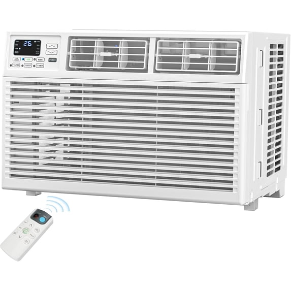 KISSAIR 10,000 BTU 115V U Shaped Window Air Conditioner, for Small Room AC Unit air conditioner Easy Installation, Cools up to 450 Sq. Ft