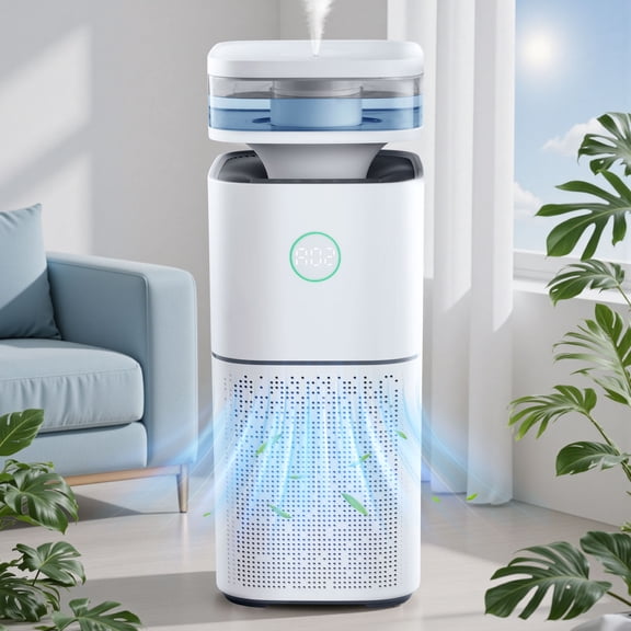 KISSAIR Air Purifier with Humidifier(CARB), H13 True HEPA Filte Air Cleaner, Max Room Capacity 2676 Sq.ft