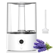 KISSAIR Cool Mist Humidifier for Room, 4L Top-Fill & 50H Runtime Ultrasonic Humidifier, 22dB Quiet Ultrasonic Humidifier for Home, Touch Control