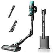 KISSAIR Cordless Vacuum Cleaner with Auto-Empty System, PowerDetect Clean & Empty, DuoClean Detect Nozzle & MultiFlex, Powerful Suction, HEPA Filter, Pet Hair Pickup, Carpets, Hardwood, Green