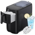 thumbnail image 1 of Bullet Ice Maker, 18Lbs/24H Compact Countertop Ice Machine,Fast 6Pcs Bullet Ice in 8 Mins, Removable Lid Easy to Clean,  Self-Cleaning & Low Noise ,Black, 1 of 9