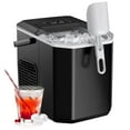 KISSAIR Portable Countertop Ice Maker, Selfcleaning, 26Lbs/24H, Bullet