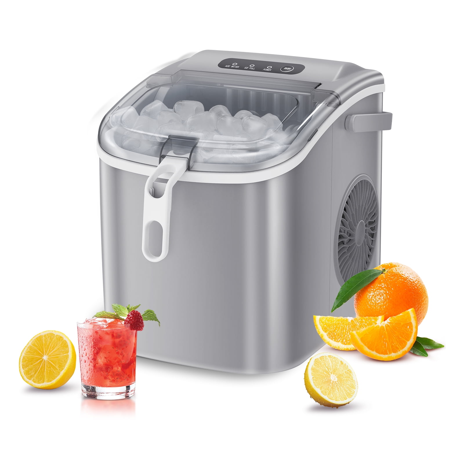 VEVOR Countertop Ice Maker Self-Cleaning Portable Ice Maker with 2 Sizes  Bullet Ice Maker with Scoop and Basket - AliExpress