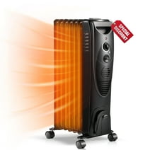 KISSAIR  Electric Oil Filled Radiator Space Heater, Thermostat Room Radiant and Room Heater