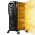 thumbnail image 1 of KISSAIR Electric Oil Filled Radiator Space Heater, Thermostat Room Radiant and Room Heater, 1 of 7