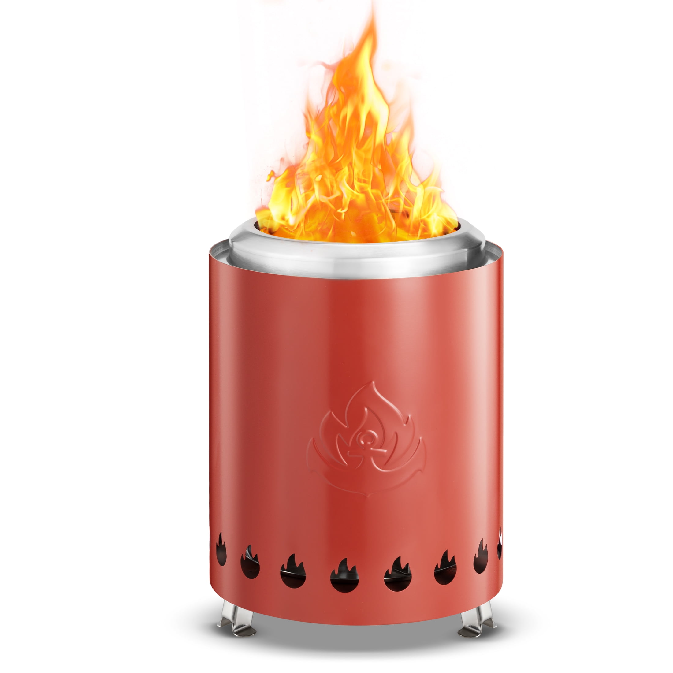 KISSAIR Outdoor Mini Tabletop Fire Pit, Portable Dual Fuel, Safe and