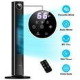 thumbnail image 1 of KISSAIR 35" Bladeless Tower Fan, Quiet Oscillating Fan with Remote, 4 Modes & 3 Speeds, 12H Timer, LED Display, Safe for Kids & Pets, Ideal for Bedroom & Home (Black), 1 of 10