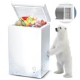thumbnail image 1 of KISSAIR Upright Compact Freezer 2.3 Cu.ft, Freestanding Mini Freezer with Removable Shelf, Single Door, Adjustable Temperature Control, for Home, Office, Apartment (Red), 1 of 9
