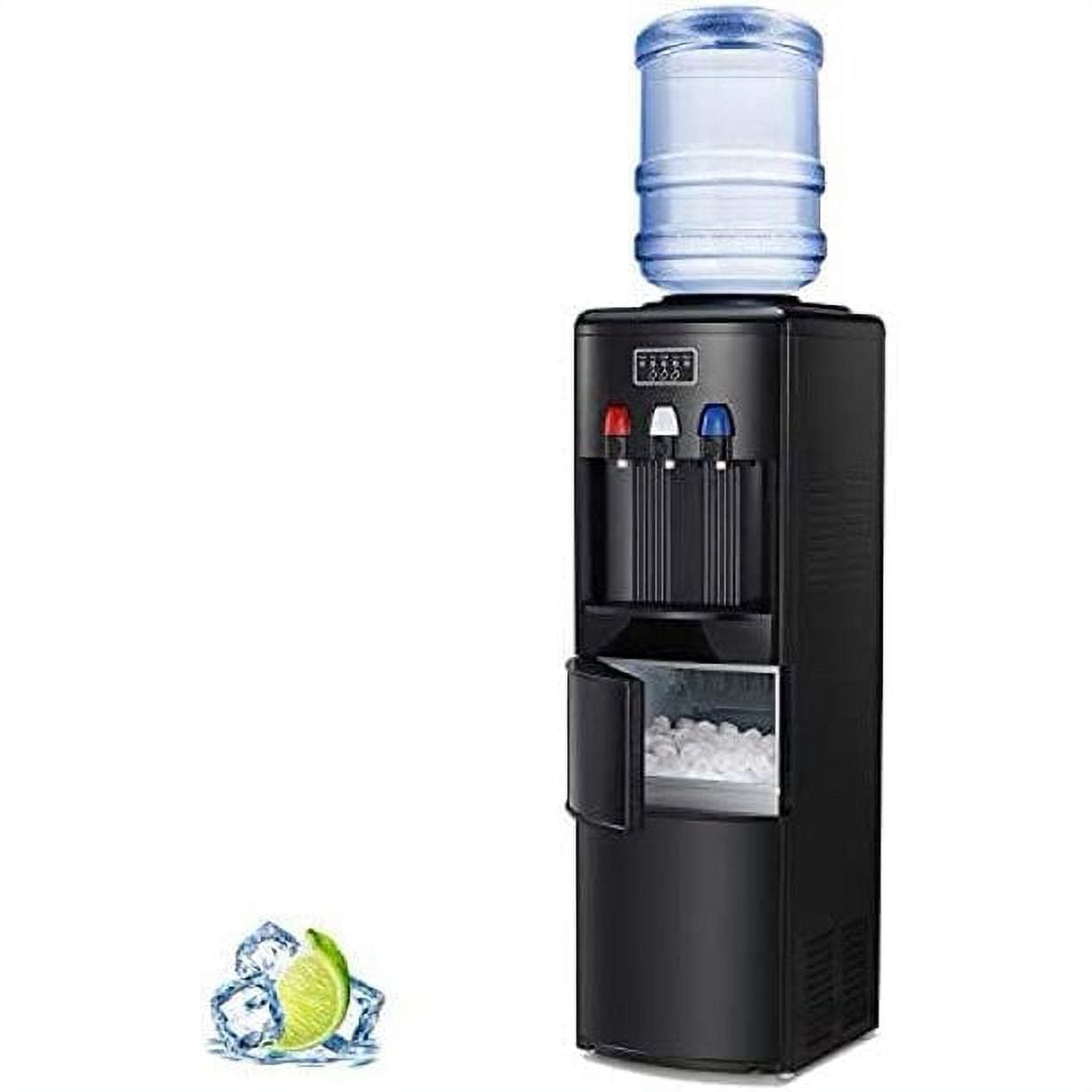 KISSAIR Water Dispenser with Ice Maker, 3in1 Water Dispenser for 5 Gallon Bottle, Water Cooler