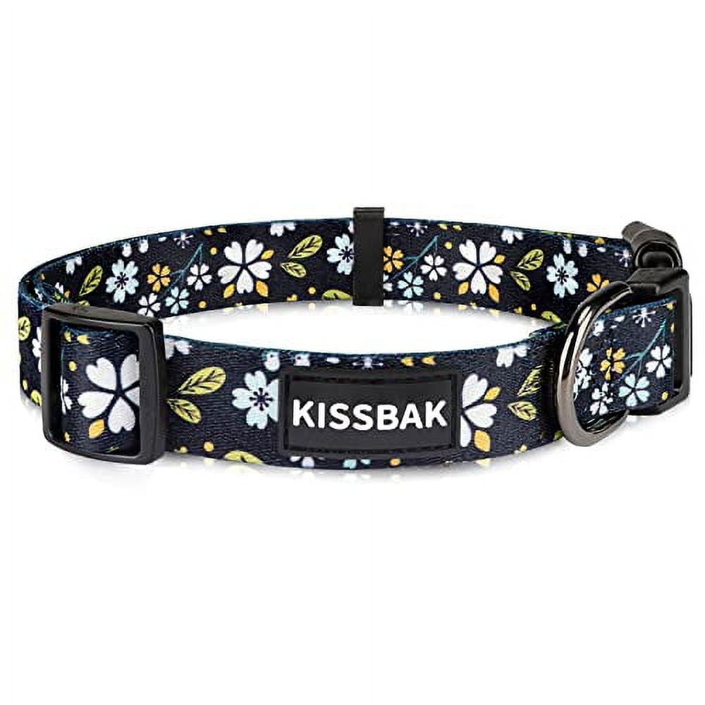 KISSBAK Dog Collar for Small Dogs Special Design Cute Girl Dog Pet Collar Soft Adjustable Fancy Floral Girl Puppy Dog Collars S White Jasmine Walmart