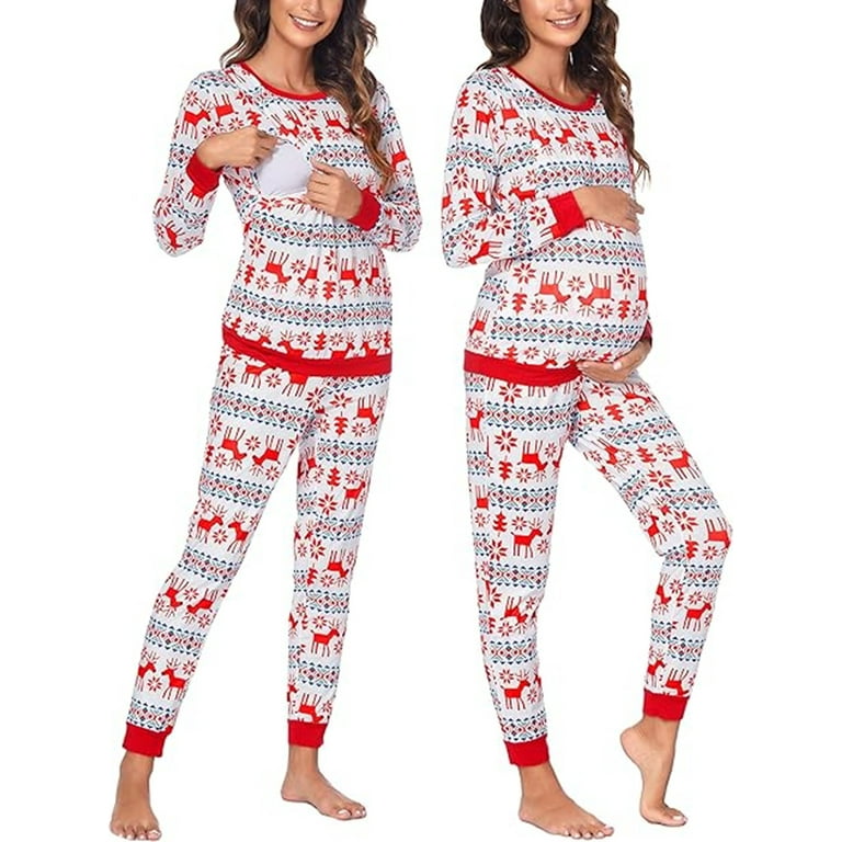 Thermal Pajamas Santa Pajamas For Women Pyjama For Pregnant Women