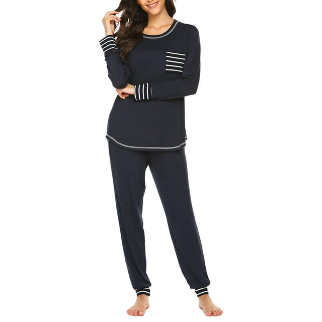 KISSGAL Women's Pajama Sets Long Sleeve Pj Top and Pants 2 Piece